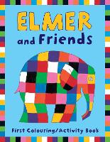 Book Cover for Elmer and Friends First Colouring Activity Book by David McKee
