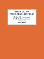 Book Cover for The Index of Middle English Prose, Handlist XII by Ralph, III Hanna