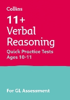 Book Cover for 11+ Verbal Reasoning Quick Practice Tests Age 10-11 (Year 6) by Letts 11+