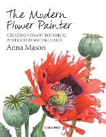 Book Cover for The Modern Flower Painter by Anna Mason