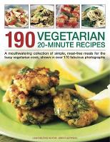Book Cover for 190 Vegetarian 20 Minute Recipes by Jenni Fleetwood