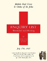 Book Cover for British Red Cross & Order of St John Enquiry List for Wounded and Missing by Anon