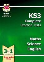 Book Cover for KS3 Complete Practice Tests - Maths, Science & English by CGP Books