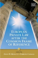 Book Cover for European Private Law after the Common Frame of Reference by Hans-W. Micklitz