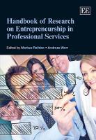 Book Cover for Handbook of Research on Entrepreneurship in Professional Services by Markus Reihlen