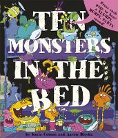 Book Cover for Ten Monsters in the Bed by Katie Cotton