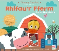 Book Cover for Chwarae Chwifio: Rhifau'r Fferm / Farm Numbers by Really Decent Books