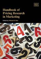 Book Cover for Handbook of Pricing Research in Marketing by Vithala R. Rao