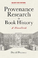 Book Cover for Provenance Research in Book History by David Pearson