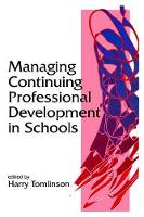 Book Cover for Managing Continuing Professional Development in Schools by Harry Tomlinson