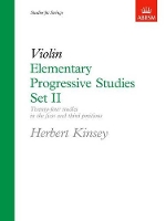 Book Cover for Elementary Progressive Studies, Set II for Violin by Herbert Kinsey