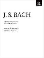 Book Cover for Three Movements from Solo Cello Suites by Johann Sebastian Bach