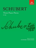 Book Cover for Three Piano Pieces by Franz Schubert