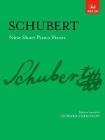 Book Cover for Nine Short Piano Pieces by Franz Schubert