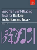 Book Cover for Specimen Sight-Reading Tests for Baritone, Euphonium and Tuba (Bass clef), Grades 1-5 by ABRSM