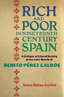 Book Cover for Rich and Poor in Nineteenth-Century Spain by Inma Ridao (Author) Carlini