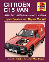 Book Cover for Citroen C15 Van Petrol & Diesel (89 - Oct 98) Haynes Repair Manual by Haynes Publishing