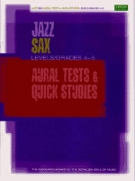 Book Cover for Jazz Sax Aural Tests & Quick Studies Levels/Grades 4 & 5 by ABRSM