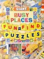 Book Cover for Giant Fun to Find Puzzles Busy Places by Spong Clive