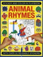 Book Cover for Sticker and Colour-in Playbook: Animal Rhymes by Jenny Tulip