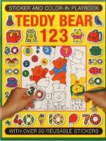 Book Cover for Sticker and Colour-in Playbook: Teddy Bear 123 by Jenny Tulip