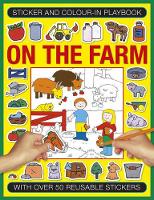 Book Cover for Sticker and Color-in Playbook: On the Farm by Jenny Tulip