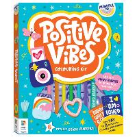 Book Cover for Mindful Me Positive Vibes Colouring Kit by Hinkler Pty Ltd