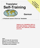 Book Cover for Translator Self Training German by Morry Sofer