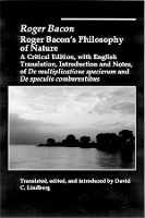 Book Cover for Roger Bacons Philosophy Of Nature by Roger Bacon