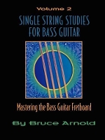 Book Cover for Single Sting Studies for Guitar Bass Clef by Bruce E. Arnold