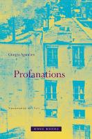 Book Cover for Profanations by Giorgio (Accademia di Architettura di Mendrisio) Agamben