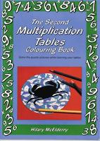 Book Cover for The Second Multiplication Tables Colouring Book by Hilary McElderry