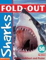 Book Cover for Fold-Out Poster Sticker Book: Sharks by Dominic Zwemmer