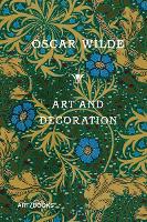 Book Cover for Art and Decoration by Oscar Wilde