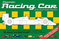 Book Cover for Classic Racing Car Colouring Book by Chez Picthall