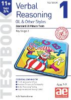 Book Cover for 11+ Verbal Reasoning Year 3/4 GL & Other Styles Testbook 1 by Dr Stephen C Curran