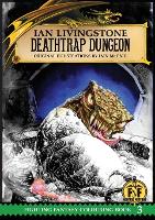 Book Cover for Deathtrap Dungeon Colouring Book by Sir Ian, CBE Livingstone