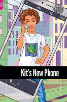 Book Cover for Kit's New Phone - Foxton Reader Starter Level (300 Headwords A1) with free online AUDIO by Kelley Townley