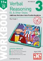 Book Cover for 11+ Verbal Reasoning Year 4/5 GL & Other Styles Workbook 3 by Dr Stephen C Curran