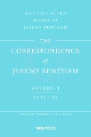 Book Cover for The Correspondence of Jeremy Bentham, Volume 1 by Jeremy Bentham