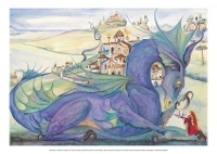 Book Cover for Jackie Morris Poster: My Dragon is as Big as a Village by Jackie Morris