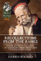 Book Cover for Recollections from the Ranks by Darrin Boland