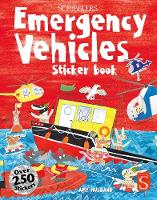 Book Cover for Scribblers Fun Activity Emergency Vehicles Sticker Book by Margot Channing