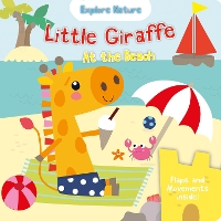 Book Cover for Little Giraffe at the beach by Nick Ackland