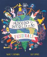 Book Cover for Around the World in 80 Festivals by Nancy Dickmann