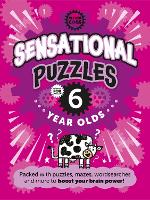 Book Cover for Sensational Puzzles For Six Year Olds by Noodle Juice