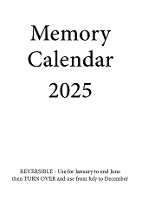 Book Cover for Memory Calendar - 2025 by Chris Andrews, Val Horncastle, Keith Horncastle