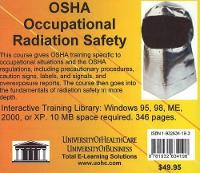 Book Cover for OSHA Occupational Radiation Safety by 