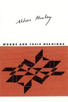 Book Cover for Words and Their Meanings by Aldous Huxley