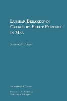 Book Cover for Lumbar Breakdown Caused by Erect Posture in Man Volume 4 by Frederick P. Thieme